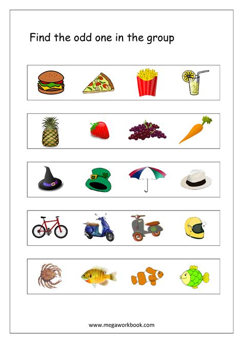 odd one out game printable.
